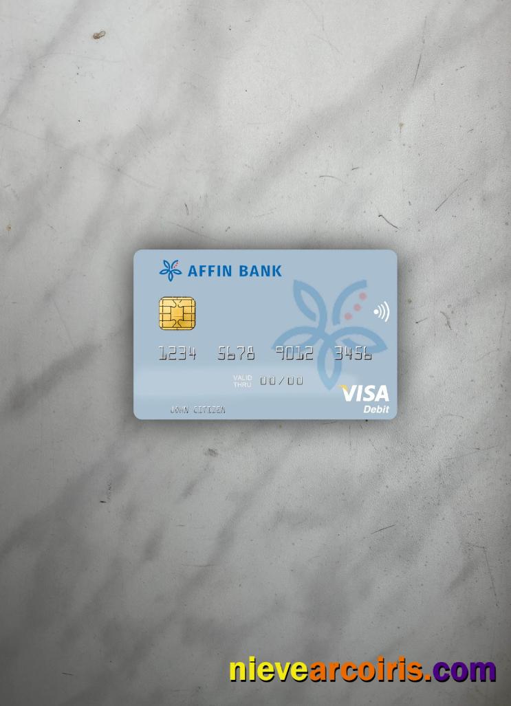 Malaysia Affin Bank visa debit card photolook